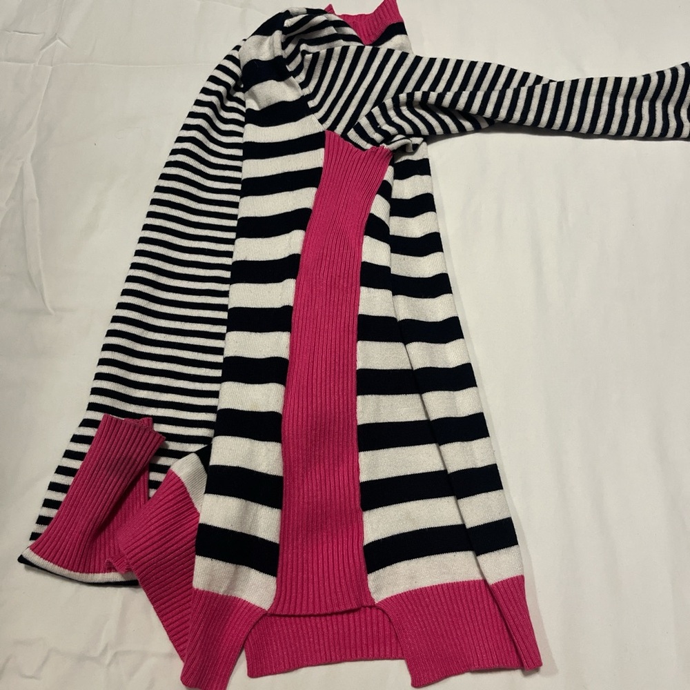 Pink Rose Striped Sweater with Pink Accents - Picture 3 of 8